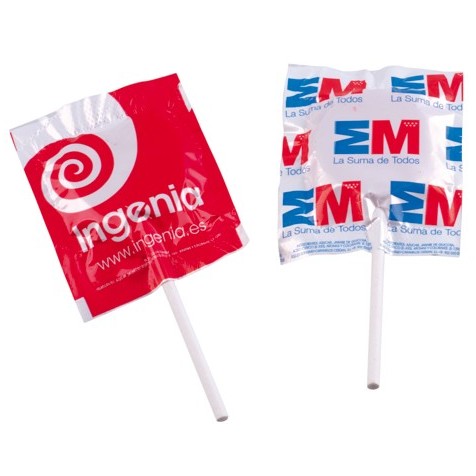 Promotional Wrap Logo Lollipops