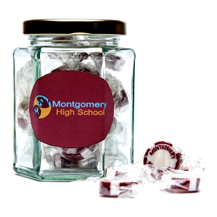 Promotional Rock Sweets Twist Top Conference Jars